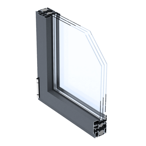 Aluminiumfenster CLASSIC links