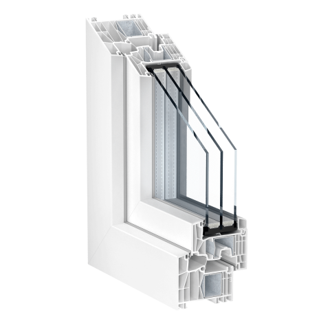Kunststoff Fenster CLASSIC 88 MD links